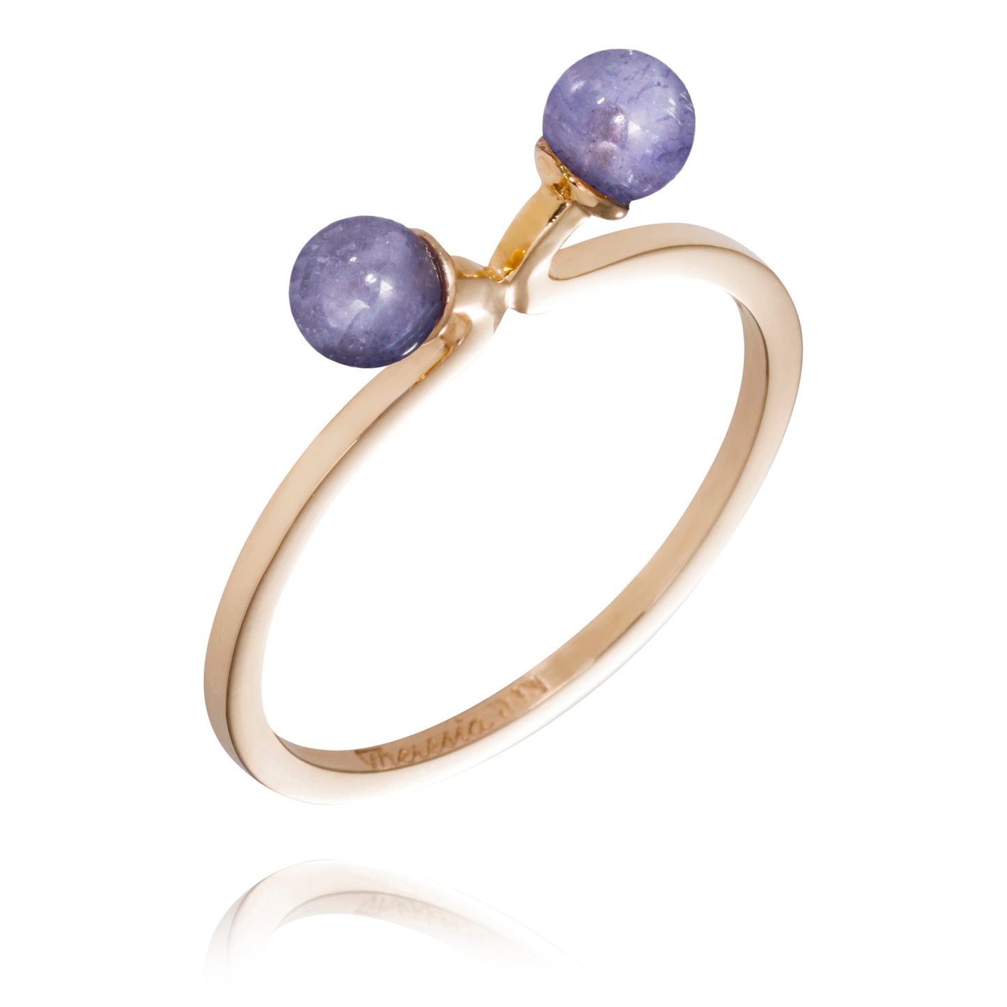 Sagan om ringen kombination 2 guld, guld med ametister, tanzanit och ljus jade