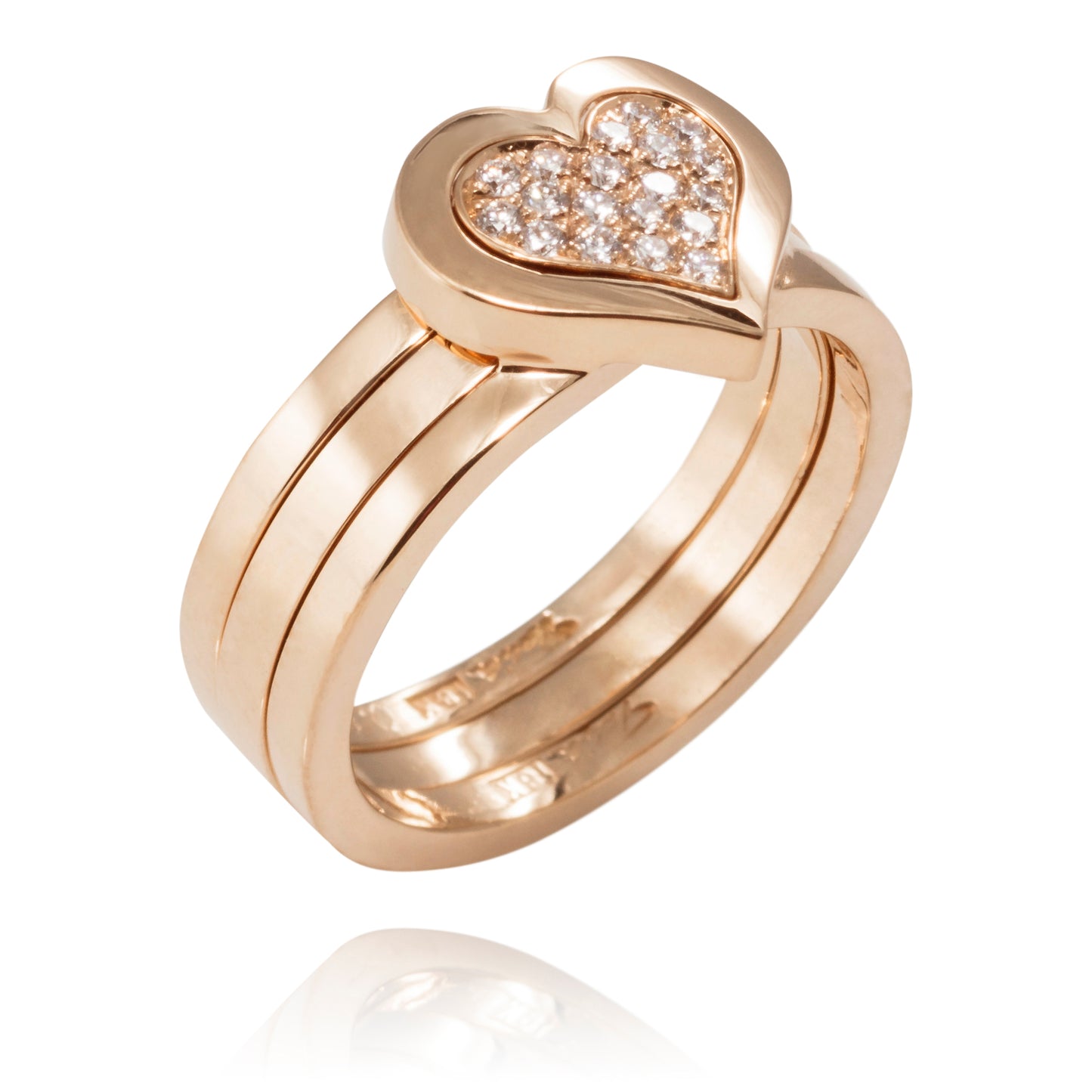 Love Trio Rödguld 18K 0,19ct