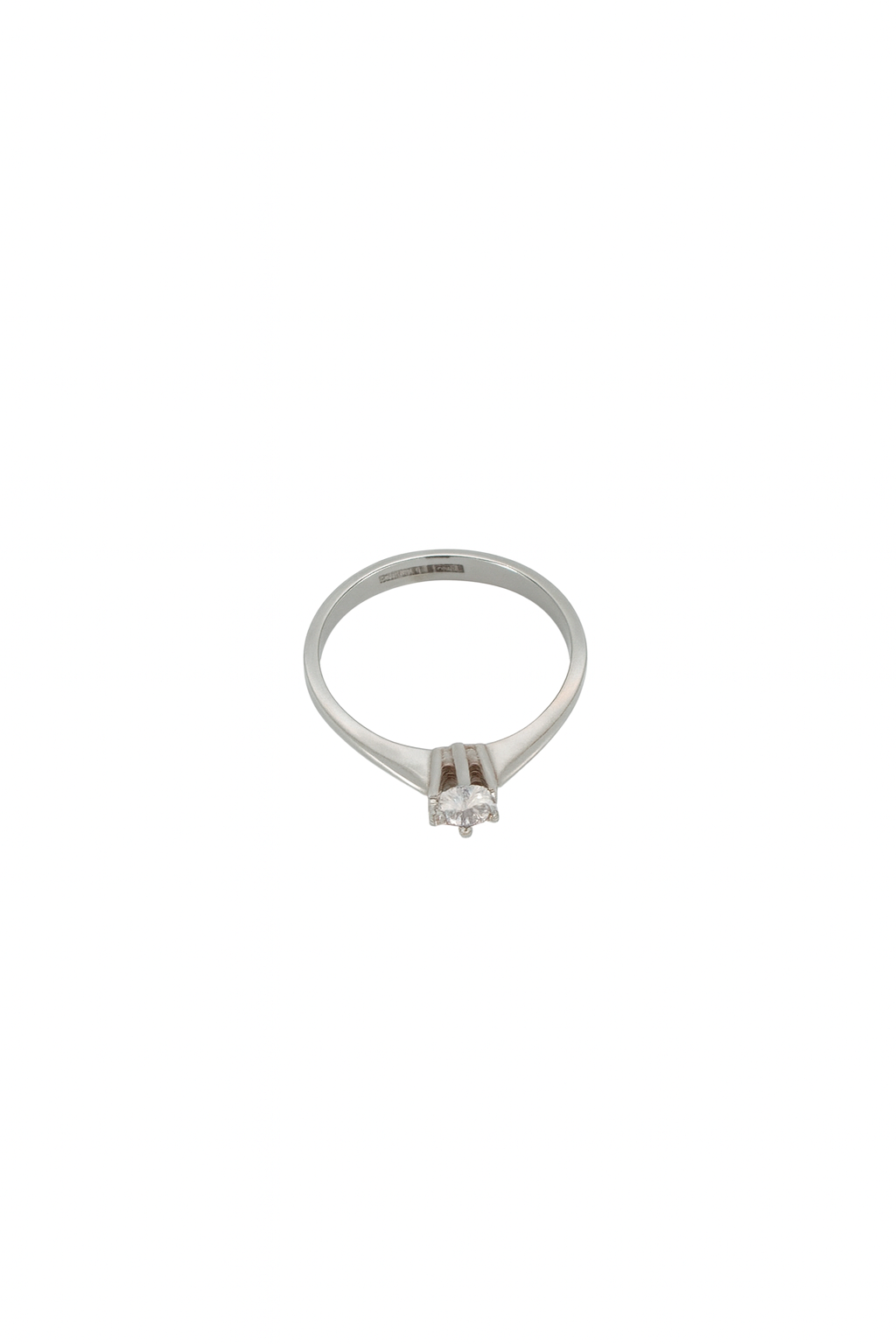 Enstensring i vitguld 0.23ct