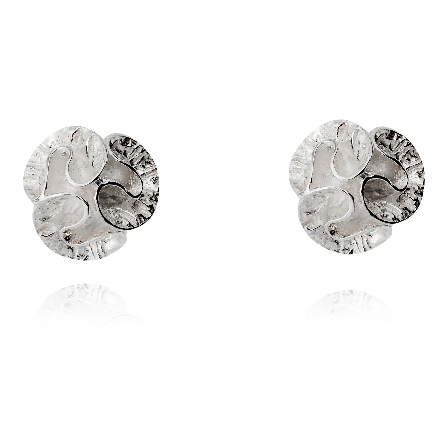 Näckros örhänge silver fasta