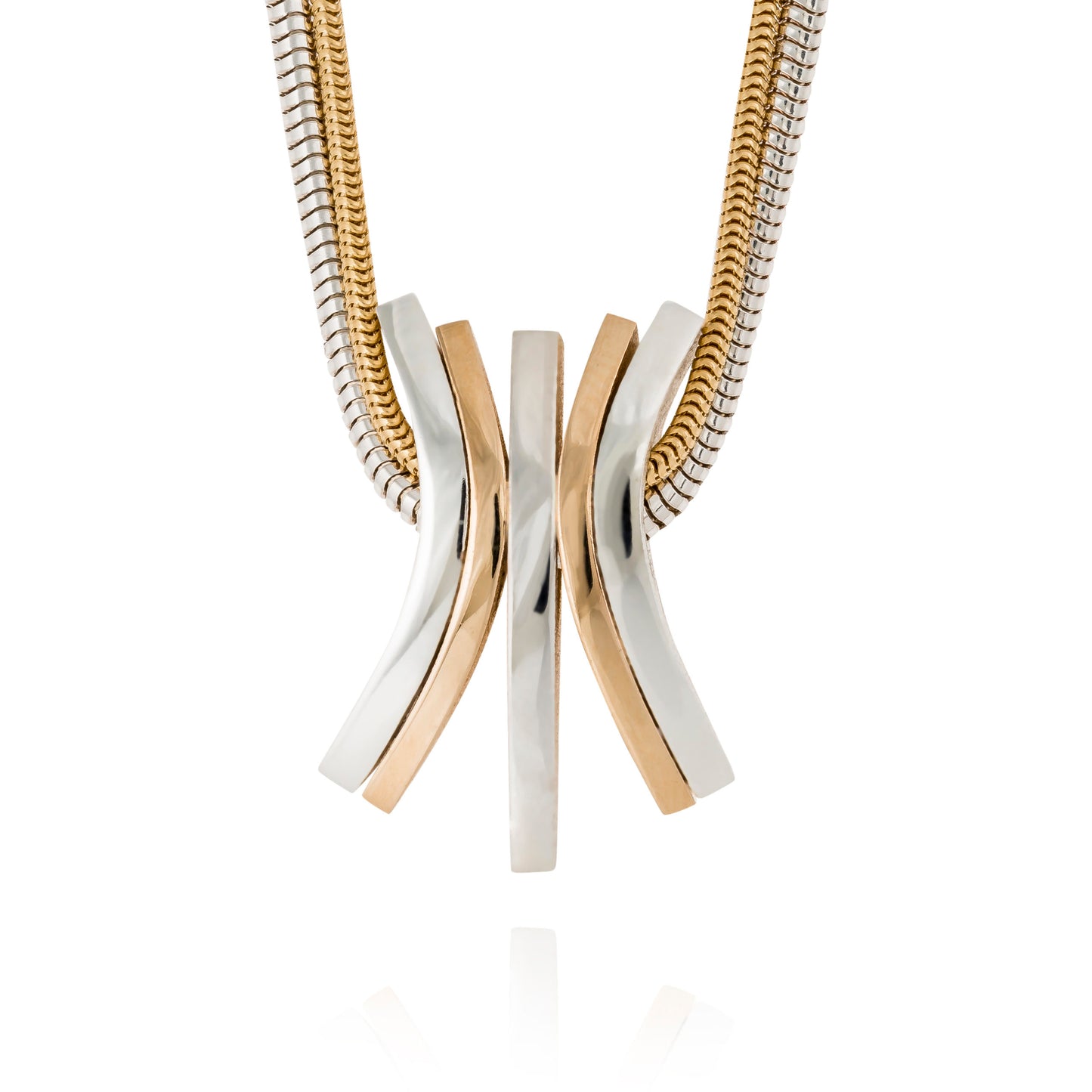 Rainbow hänge i 5 delar, 3 silver, 2 guld