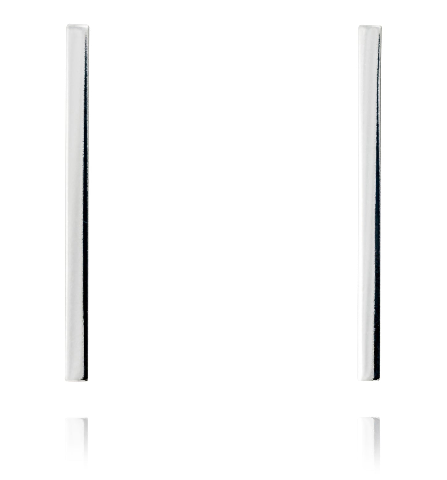 Stairway earrings in silver, rod