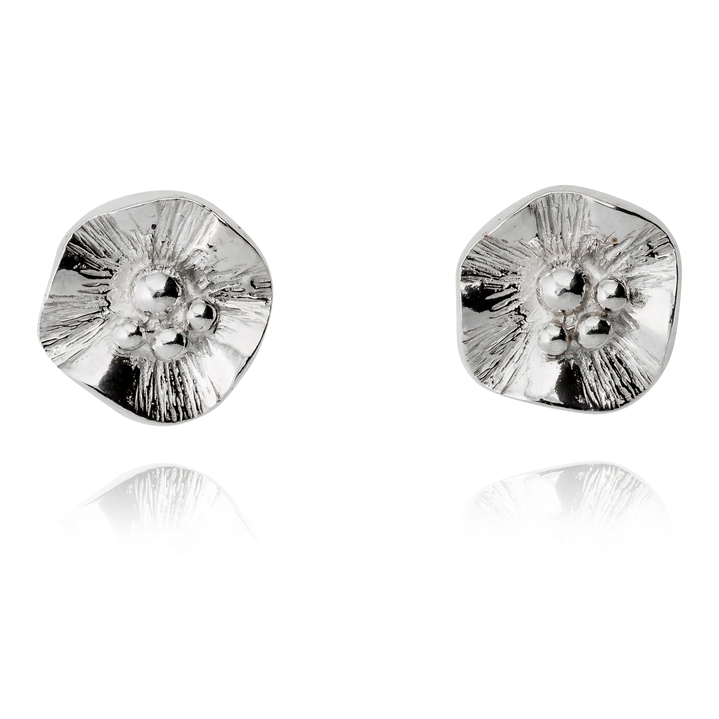 Poppy earrings silver