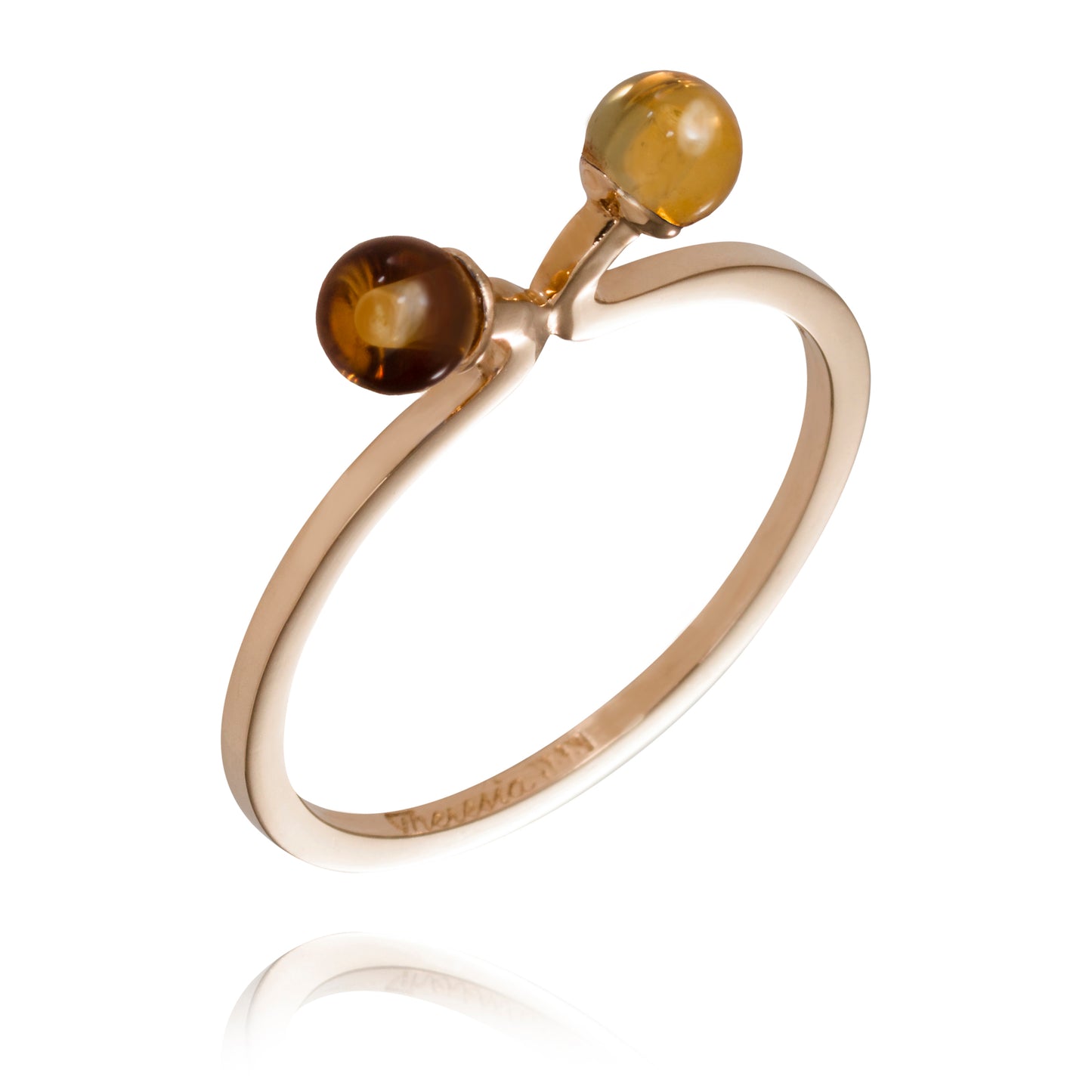 Sagan om ringen 1 ring i guld med Citrin