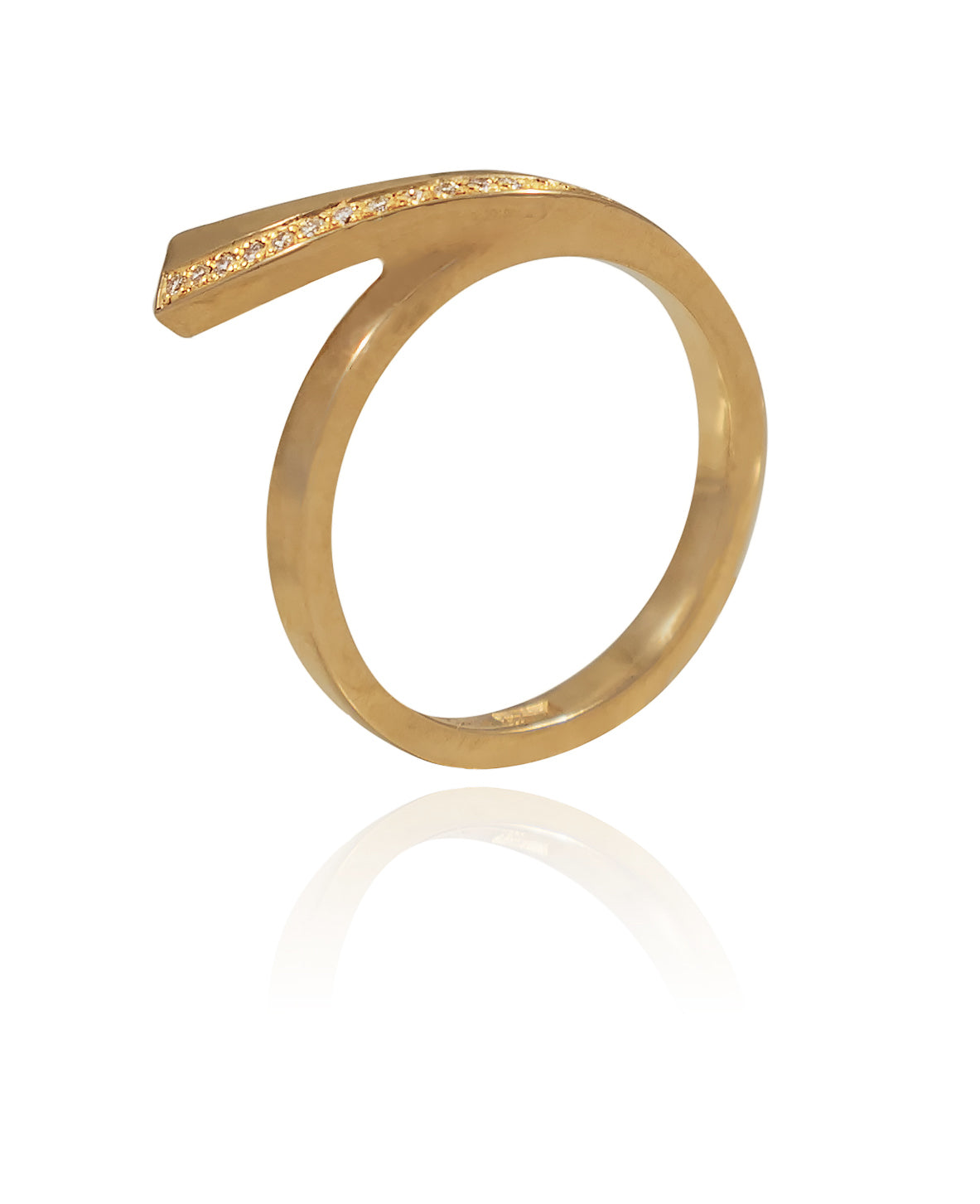 Trinity kombination med tre guldringar med briljanter