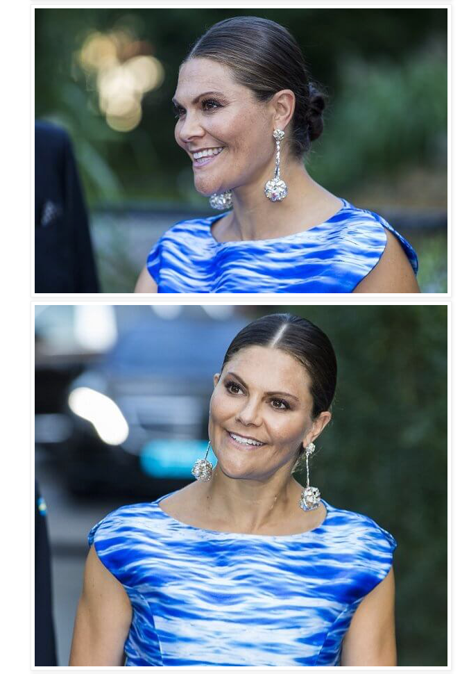 Stockholm Junior Water Prize 2019 - Kronprinsessan Victoria i örhängen från Hvorslev Jewelry