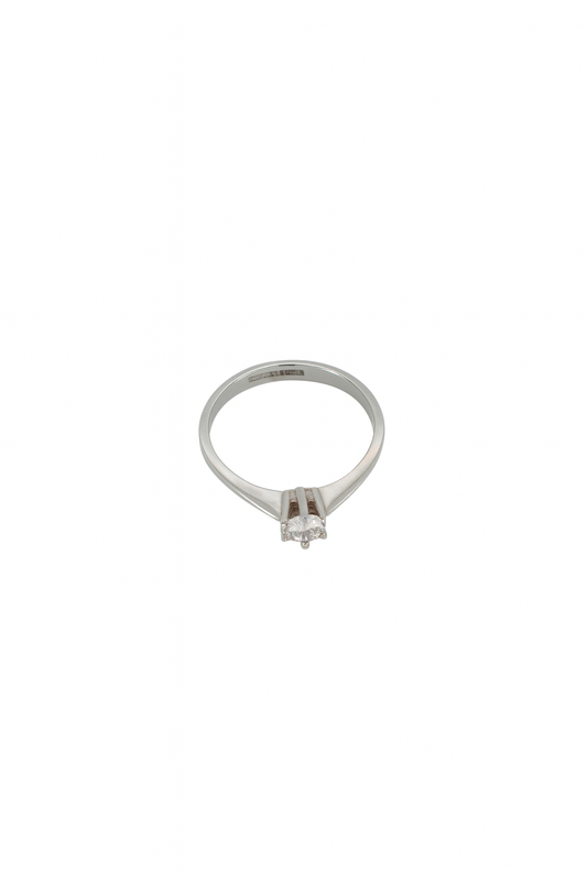 Enstensring i vitguld 0.23ct