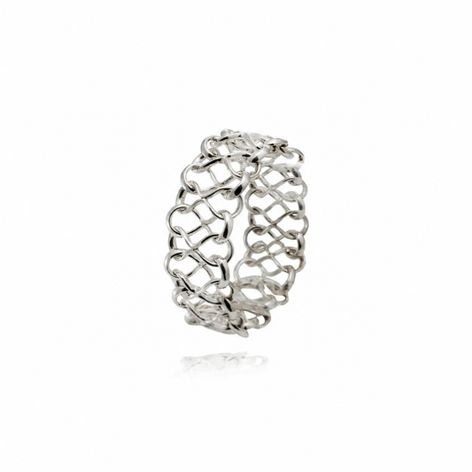 Octo armlänk silver smal